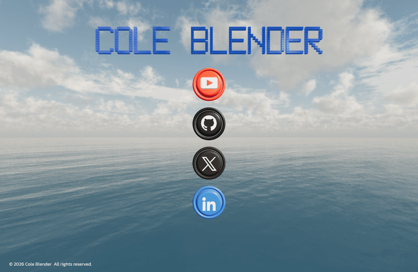 Cole Blender website built by SuperlativeSites