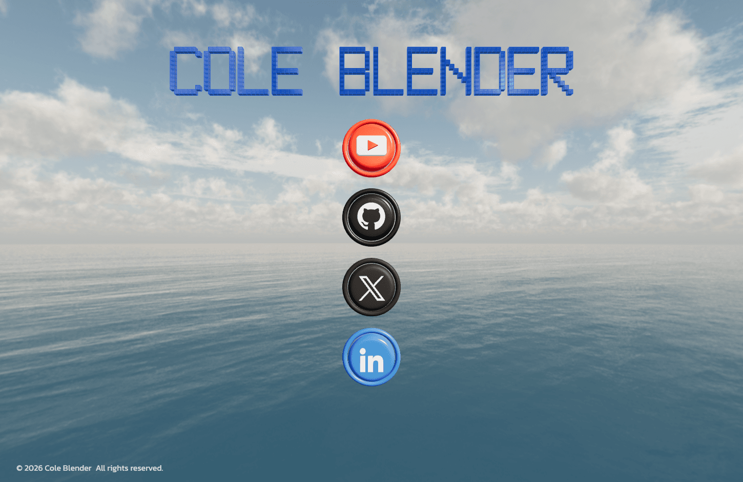Cole Blender website built by SuperlativeSites