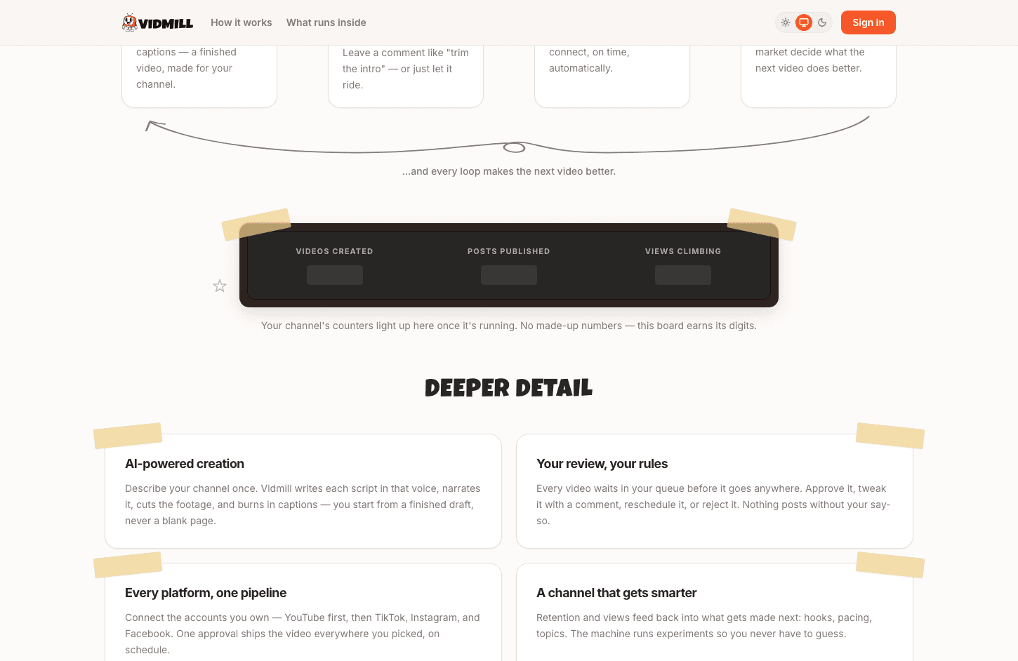 Vidmill website built by SuperlativeSites